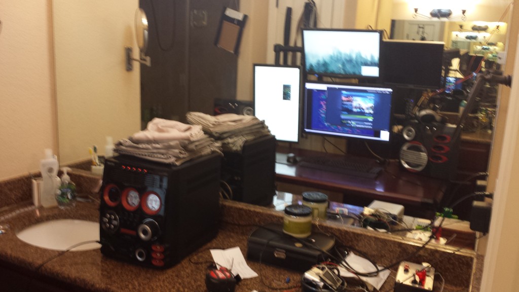 Bathroom Setup: Cramped but Cozy - TYLOR.TECH